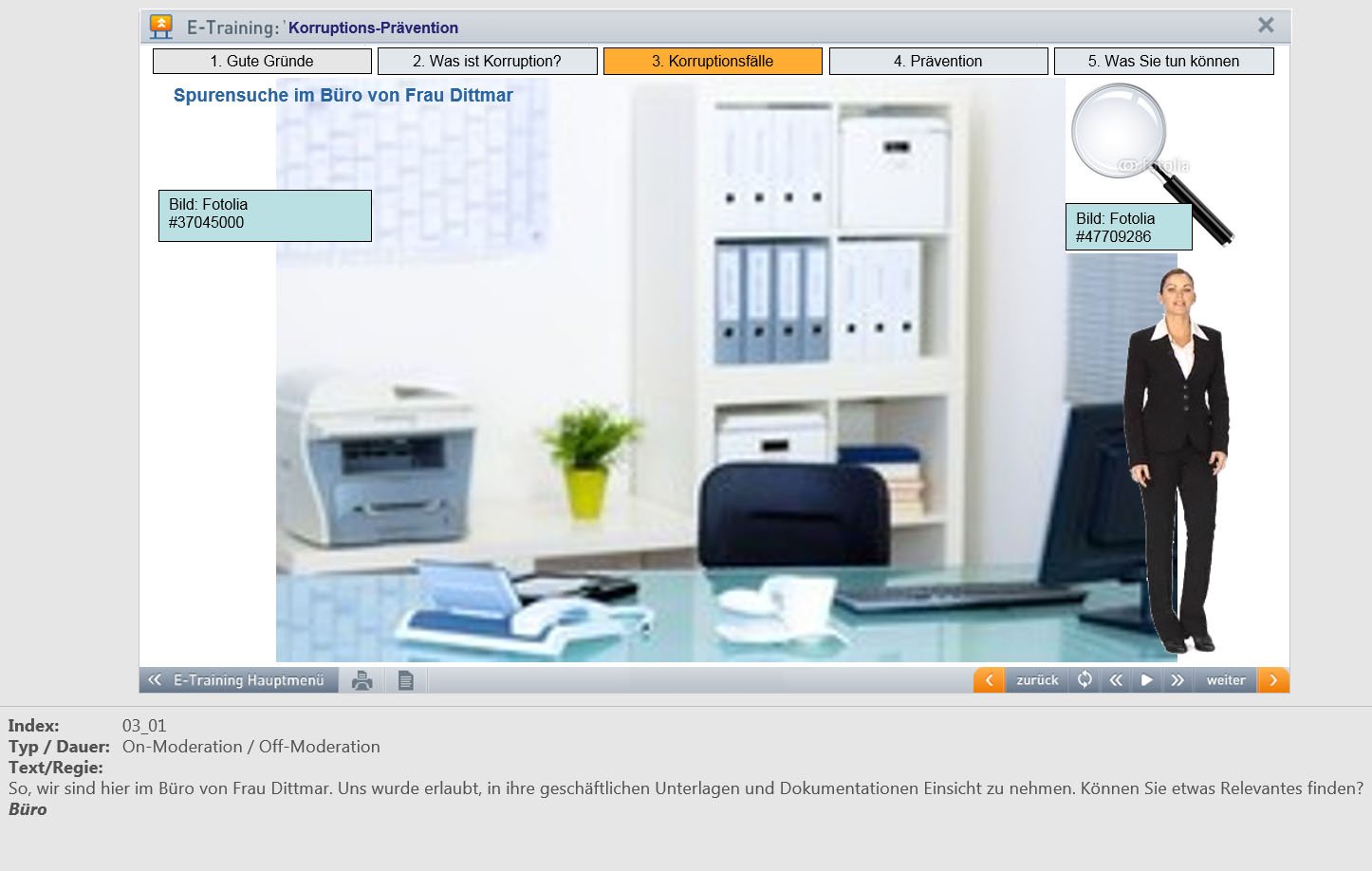 E-Learning instructional design anti corruption